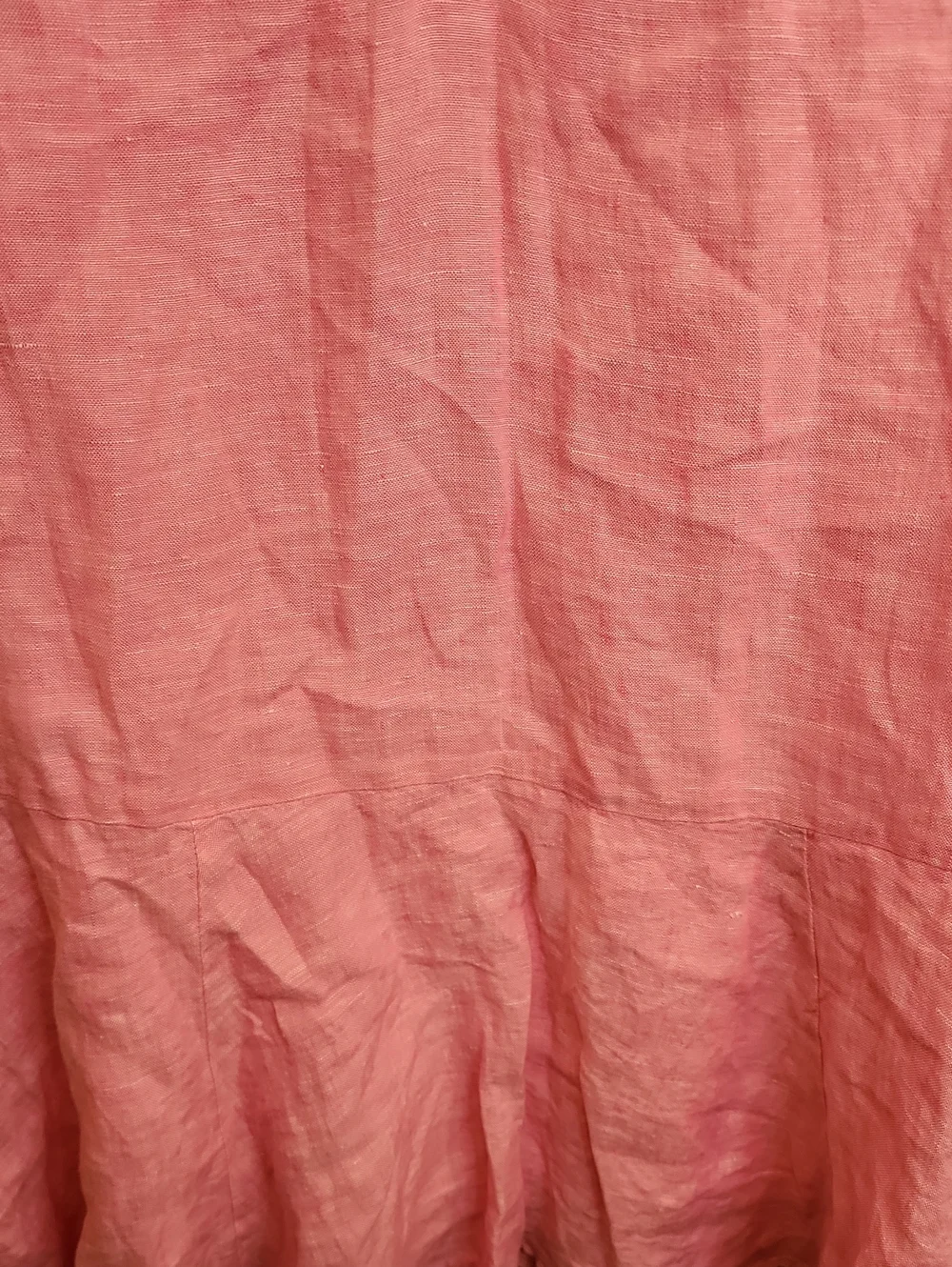 Lilly Pulitzer 100% Linen Pink Collared DRESS With Cotton Lined SLIP ATTACHED - Picture 4 of 8